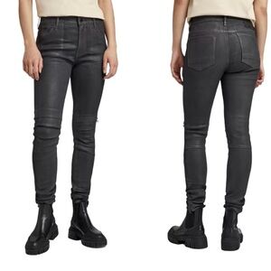 New!!! G- Star RAW 1914 3D Coated Waxed Skinny Jeans, in Magma Cobler, Sz 28/34